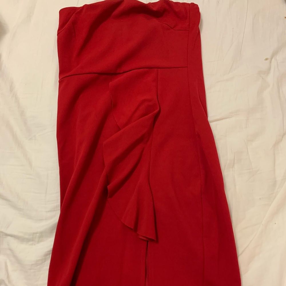 Red Dress strapless from a boutique Blue Blush